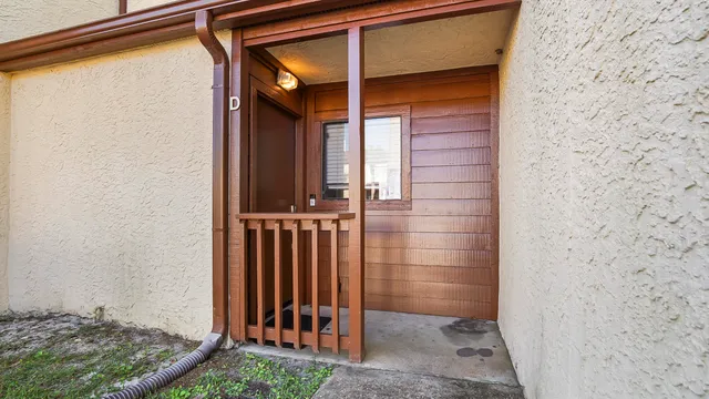 a front view of a house with entryway