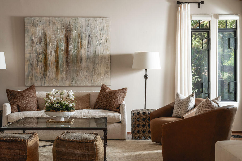 840 Ivy Lane Montecito, CA 93108 - Photo 13 of 57 a living room with furniture and a potted plant