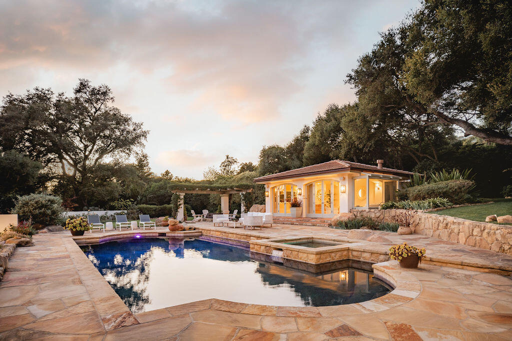 840 Ivy Lane Montecito, CA 93108 - Photo 3 of 57 a swimming pool view with a seating space