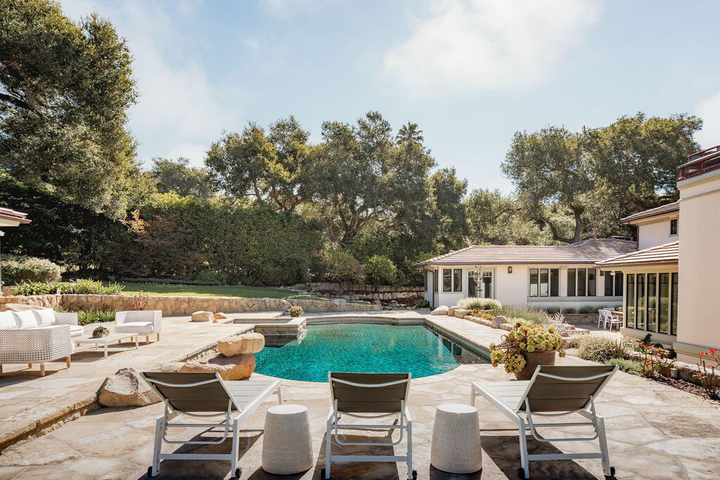 840 Ivy Lane Montecito, CA 93108 - Photo 47 of 57 a view of a patio with swimming pool