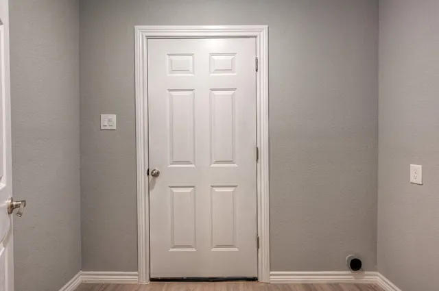 a view of front door