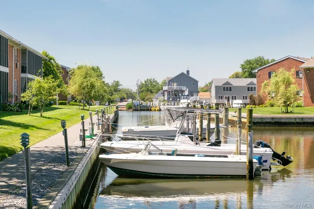a view of a lake with a house