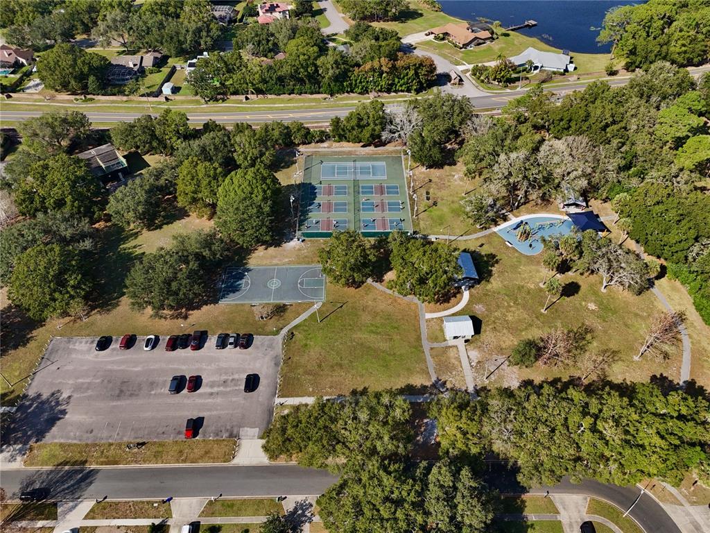 300 Springview Drive Sanford, FL 32773 - Photo 48 of 55 an aerial view of a house with a yard and lake view