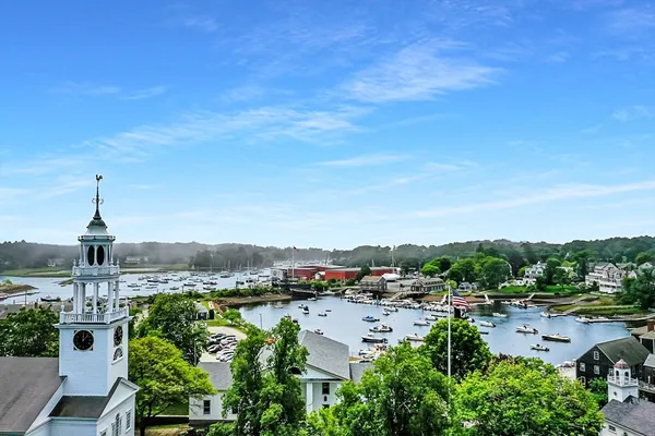 a view of a lake with outdoor space
