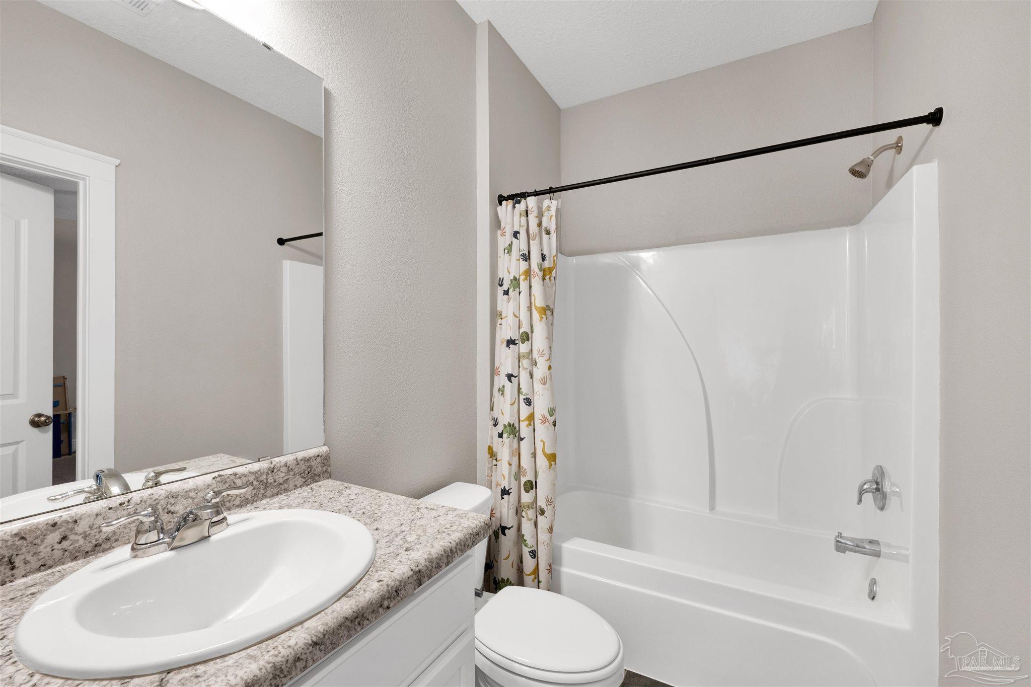 4363 Morristown Road Jay, FL 32565 - Photo 24 of 37 a bathroom with a sink toilet and shower