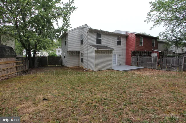 a backyard of a house