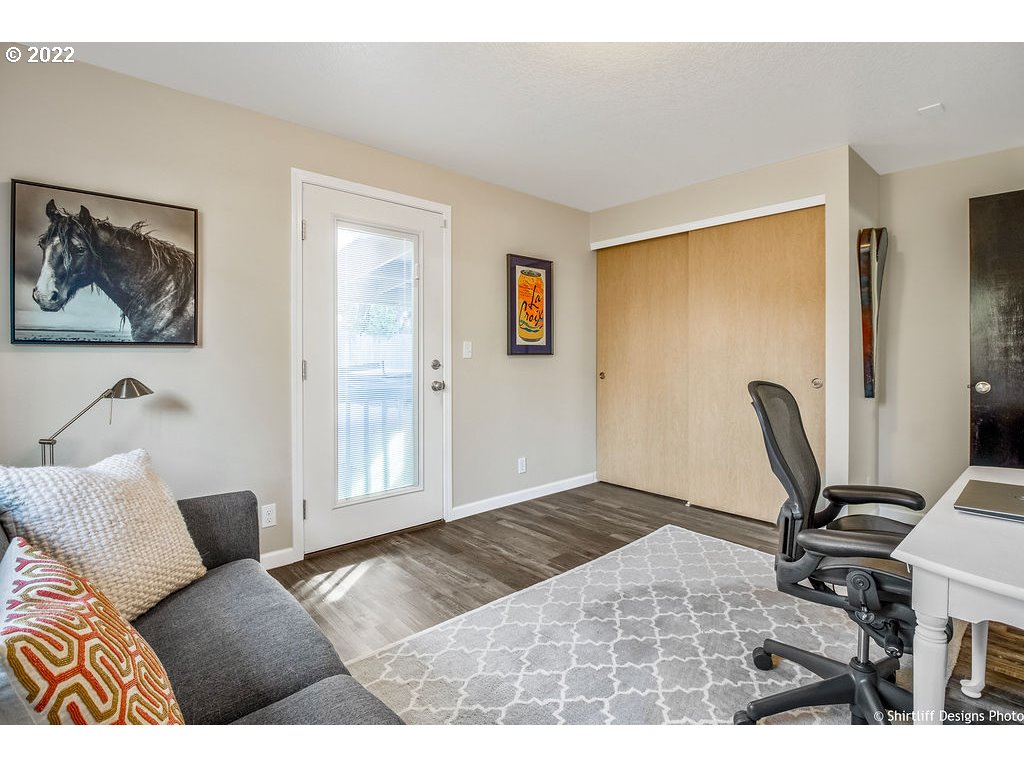 3565 Castrey Street Eugene, OR 97404 - Photo 23 of 30 a bedroom with a bed and a desk