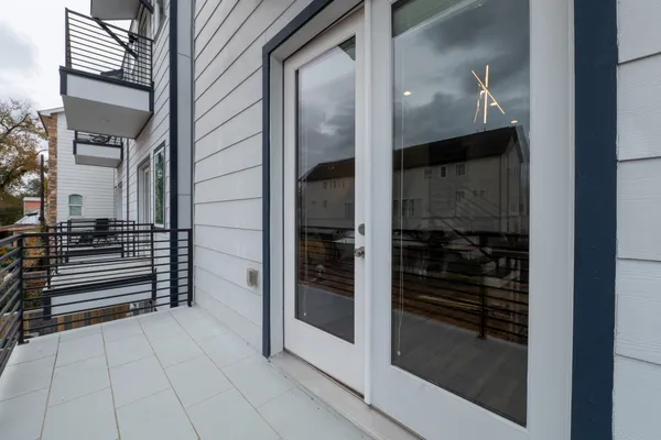 a view of a entryway of the house