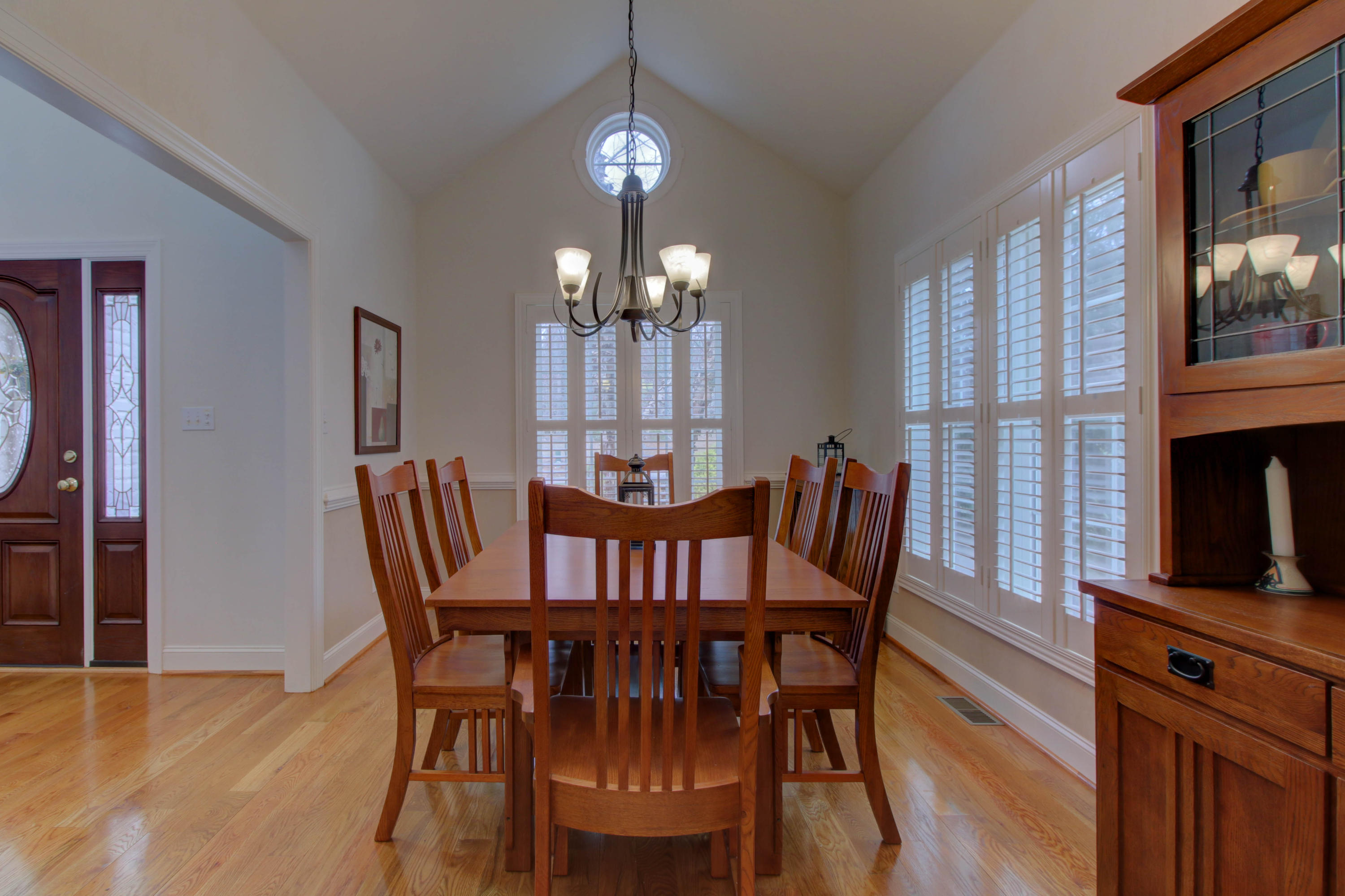80 Cobblestone Drive Blue Ridge, VA 24064 - Photo 11 of 59 a view of a dining room with furniture window and wooden floor