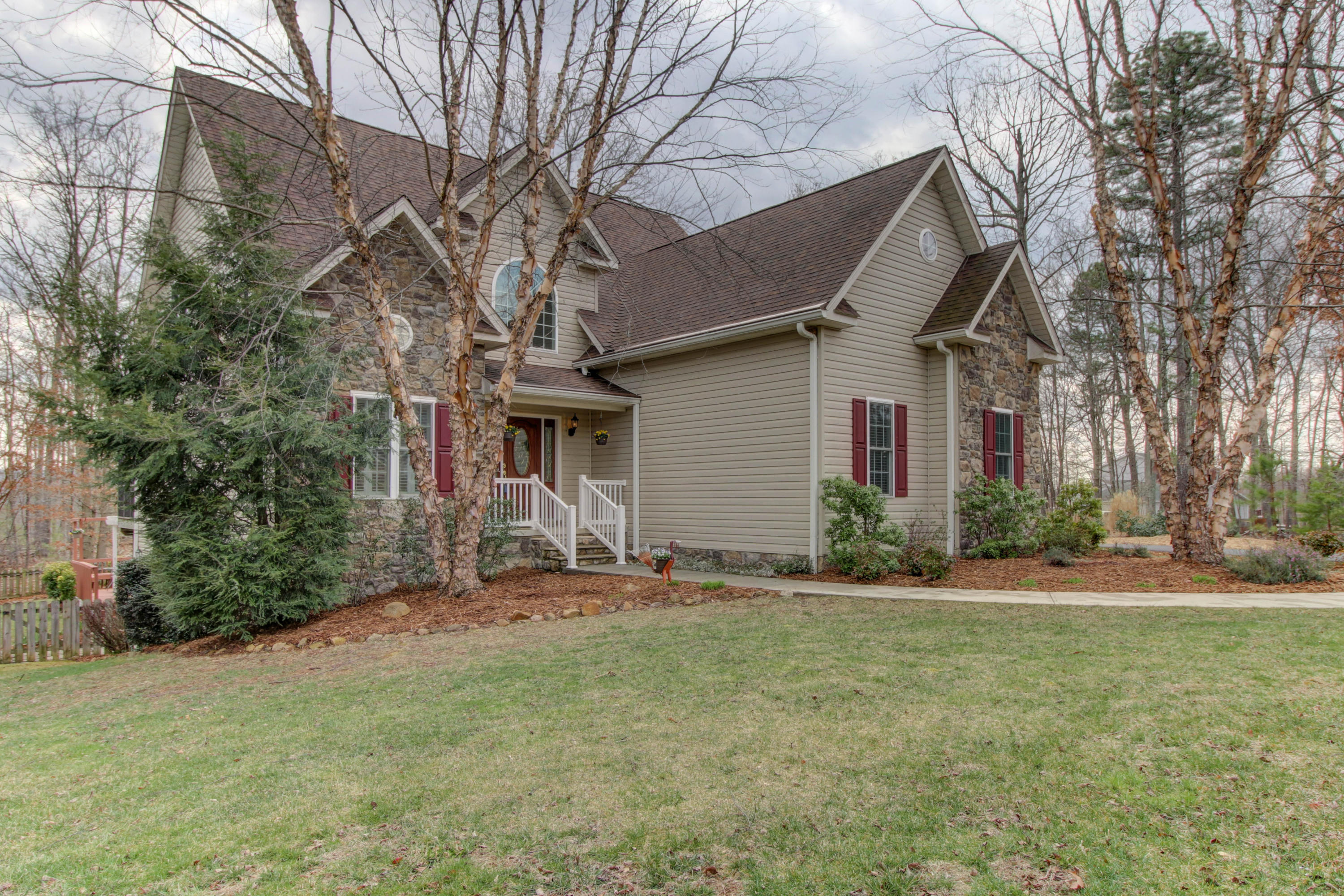 80 Cobblestone Drive Blue Ridge, VA 24064 - Photo 3 of 59 a front view of a house with a yard