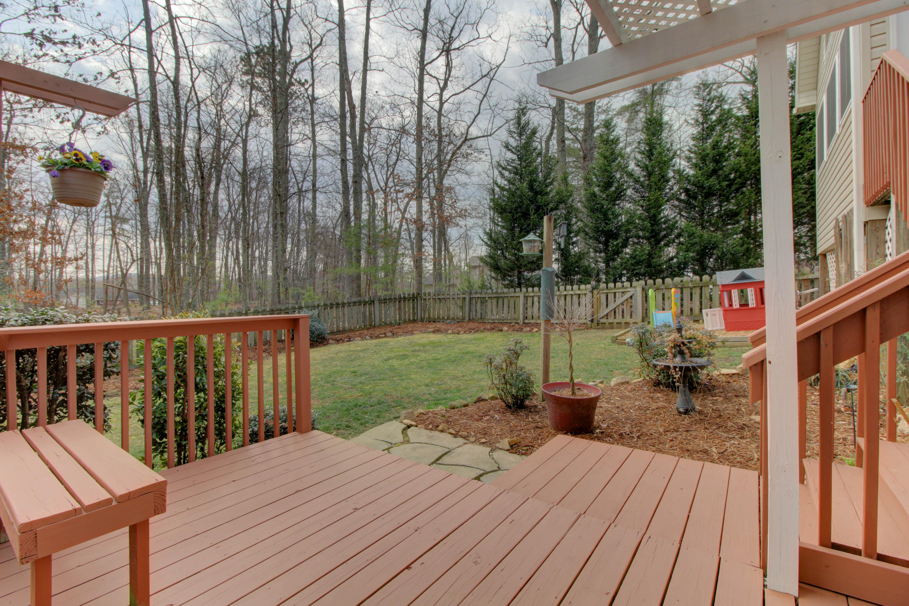 80 Cobblestone Drive Blue Ridge, VA 24064 - Photo 50 of 59 a view of a deck with chairs and wooden floor