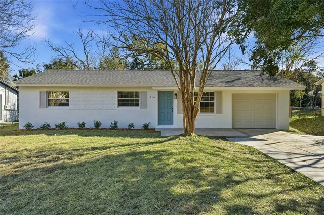 a backyard of a house