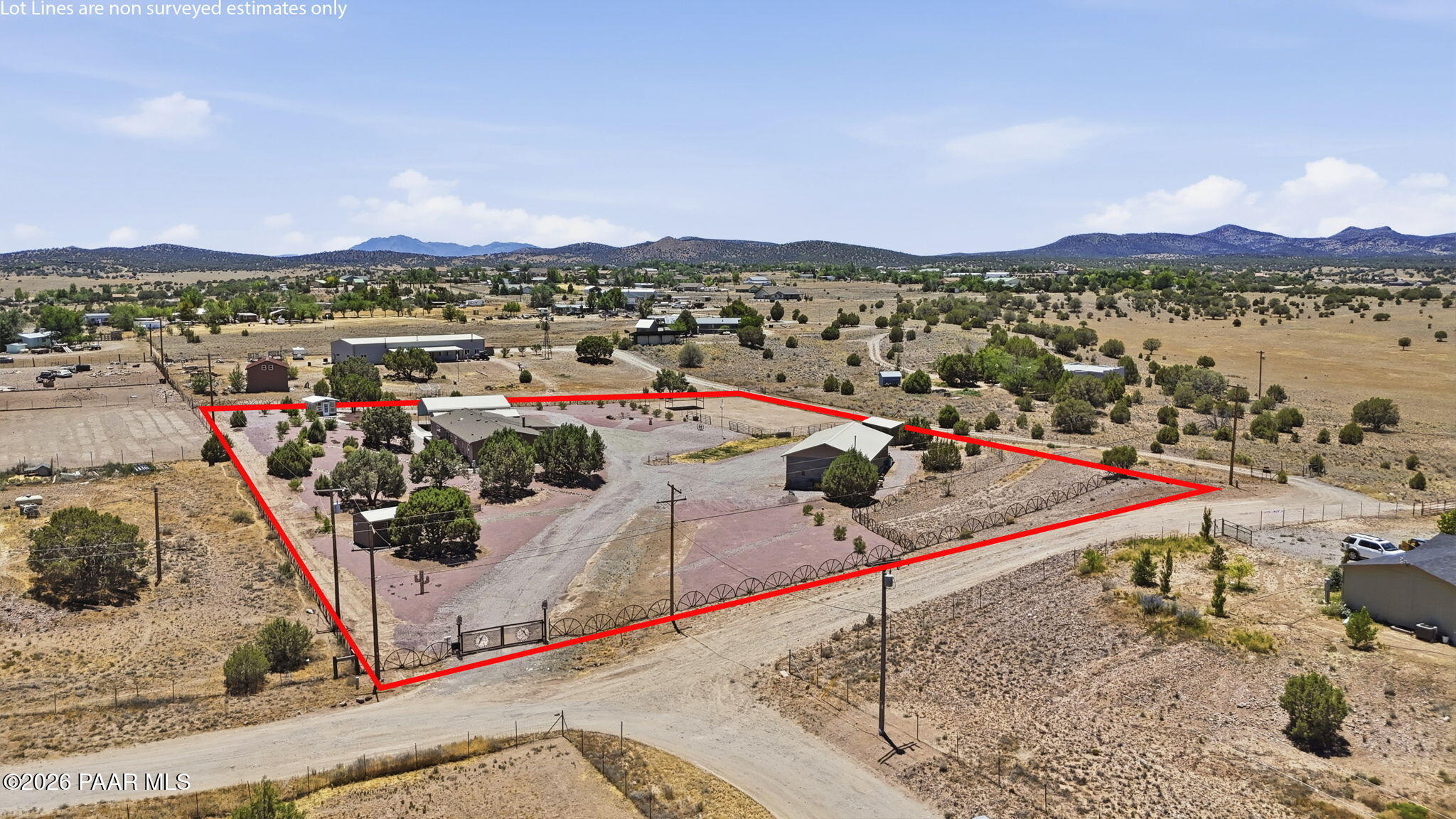 875 West Little Ranch Road Paulden, AZ 86334 - Photo 49 of 51 a view of a terrace with a mountain