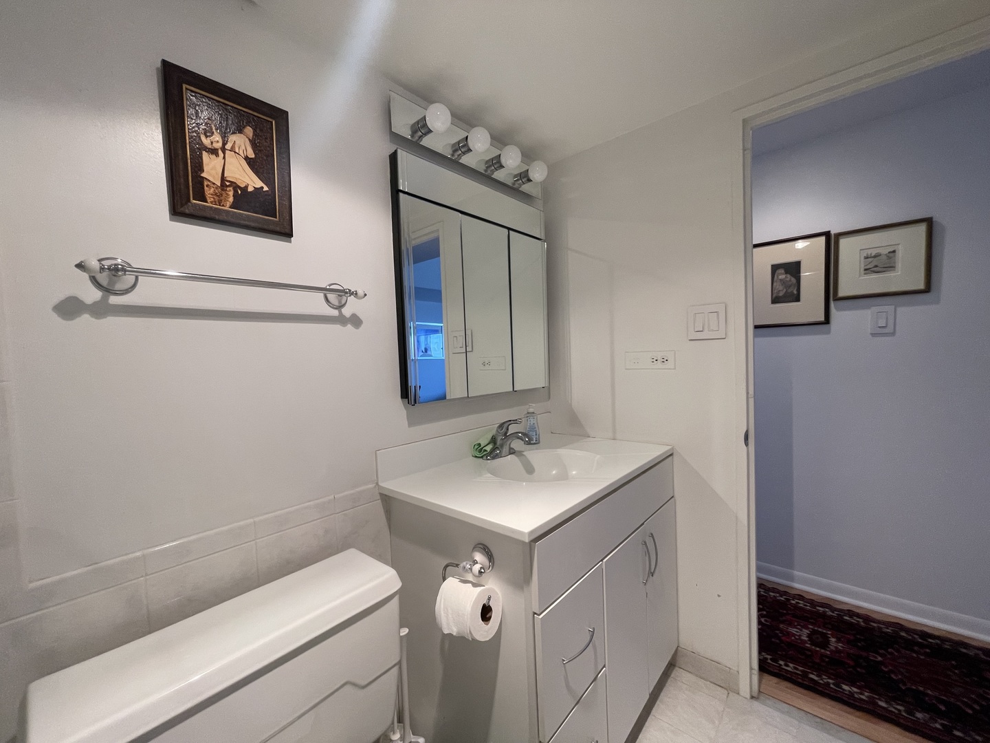 175 East Delaware Place, Unit 5403 Chicago, IL 60611 - Photo 17 of 20 a bathroom with a sink and a mirror