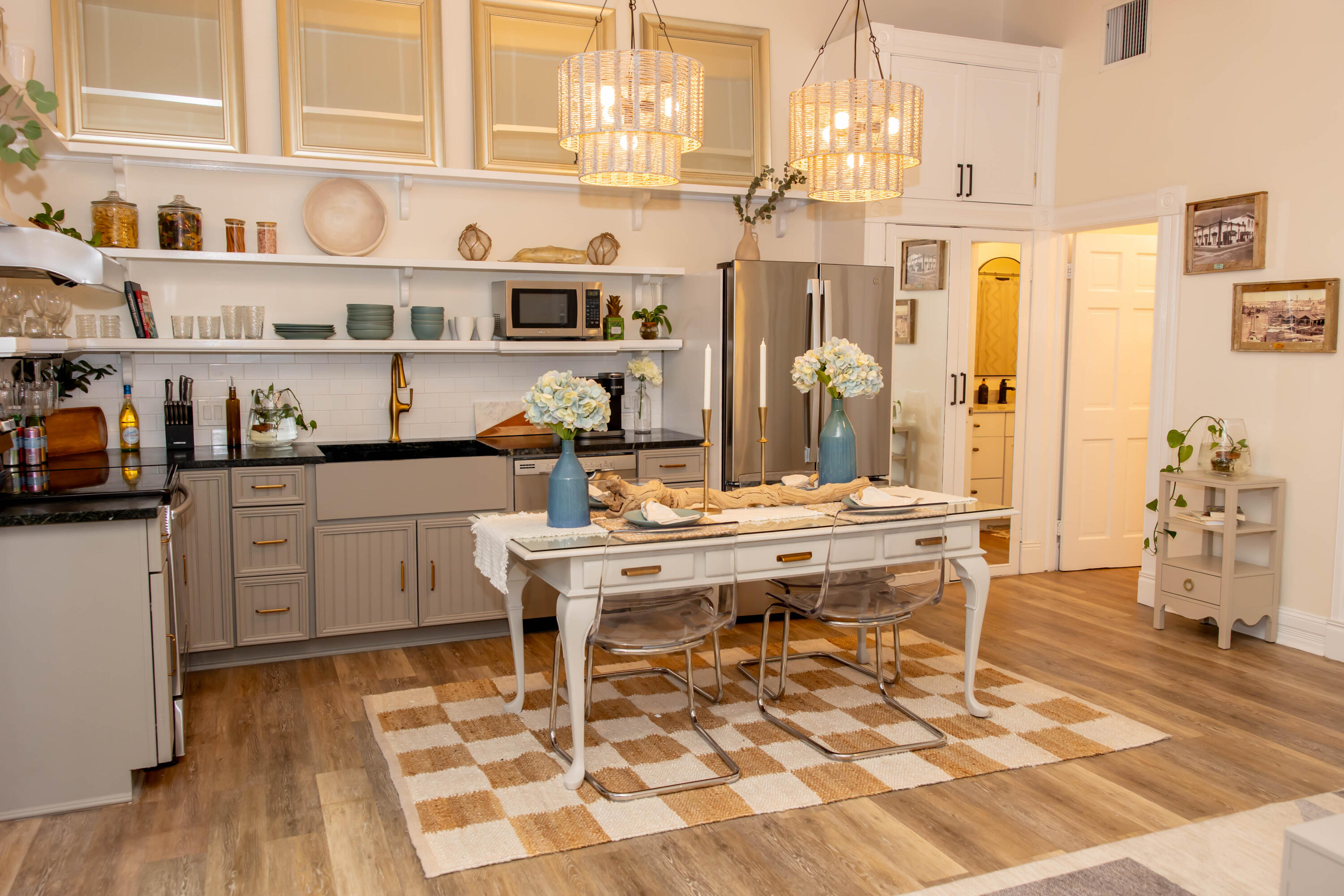 1012 Whitehead Street Key West, FL 33040 - Photo 12 of 49 a view of a dining area with furniture and chandelier