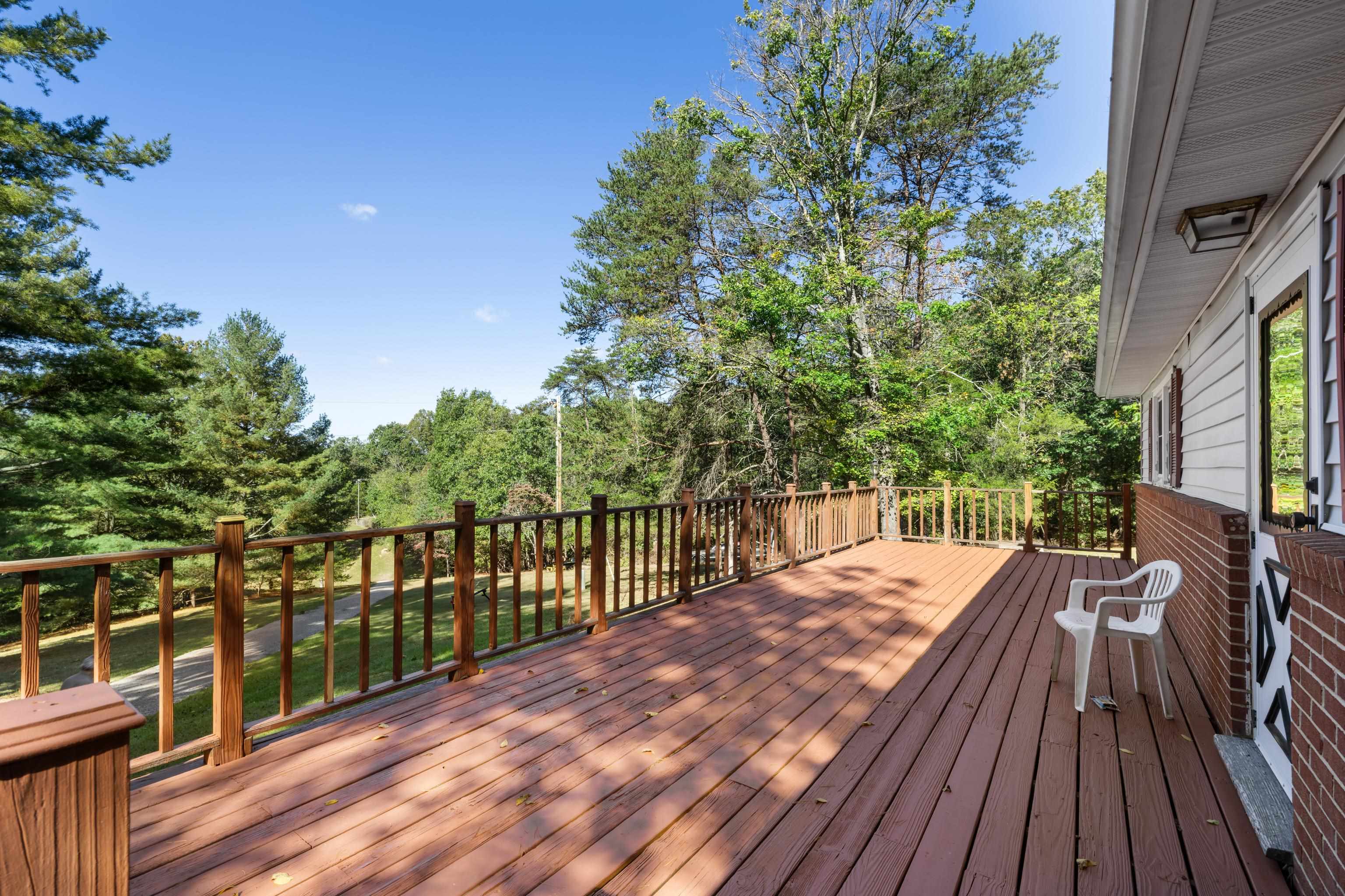 2106 Laurel Hill Road Staunton, VA 24401 - Photo 26 of 46 a view of balcony with wooden floor and fence