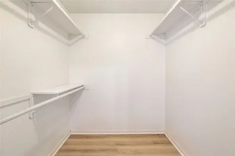 a view of small space with racks on the wall