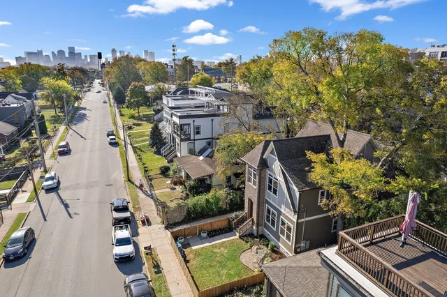 a view of balcony with furniture
