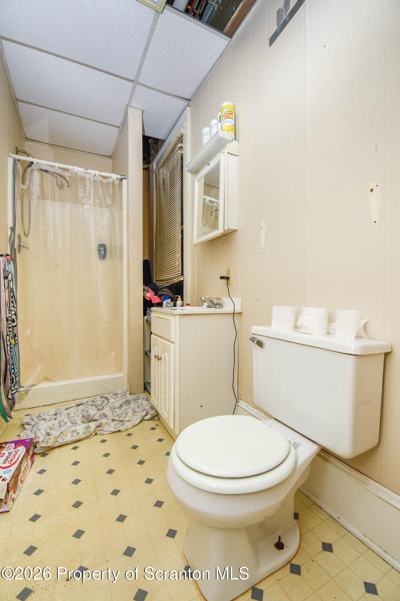 520 Main Street Archbald, PA 18403 - Photo 34 of 47 a bathroom with a toilet a sink and a shower