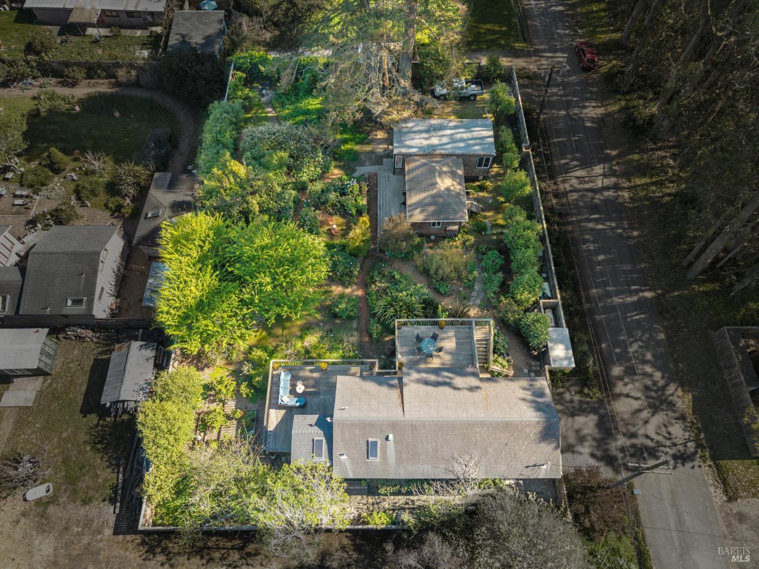 180 Maple Road Bolinas, CA 94924 - Photo 87 of 99 Spotlight aerial view of the whole property