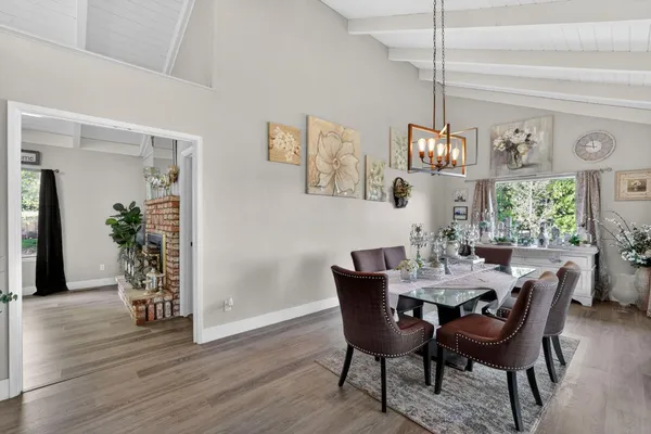 a kitchen with stainless steel appliances granite countertop a refrigerator and sink