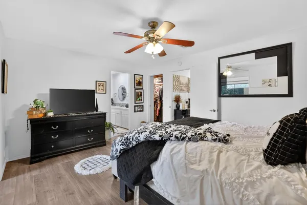 a view of a living room and dining room