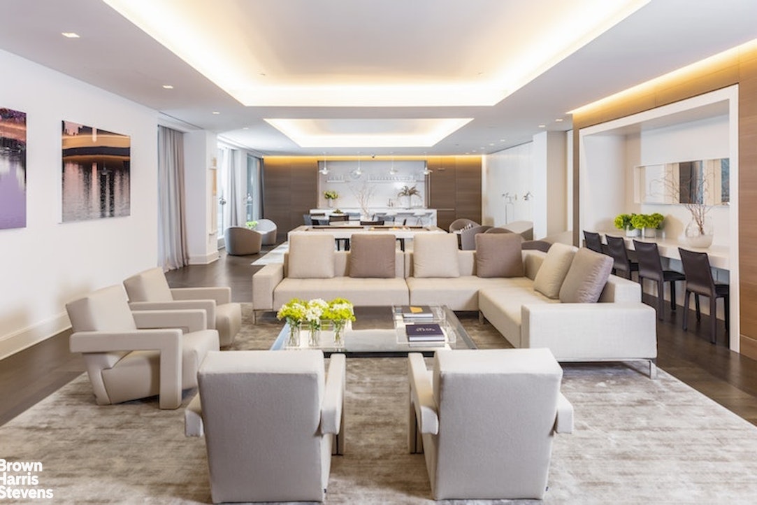 1289 Lexington Avenue, Unit PHA Manhattan, NY 10028 - Photo 18 of 21 a living room with furniture and a large window