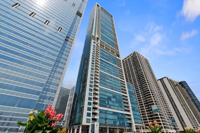 a front view of a building