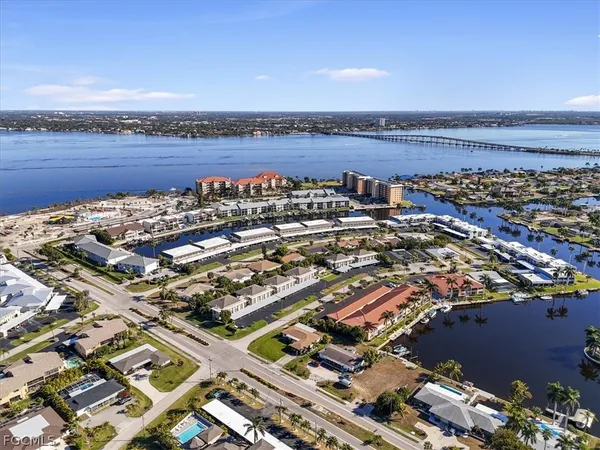 an aerial view of a city