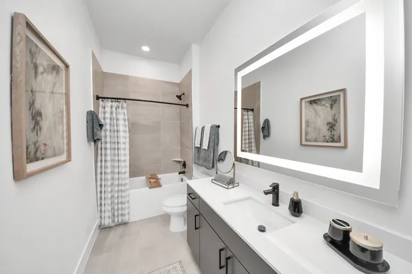 a front view of a building