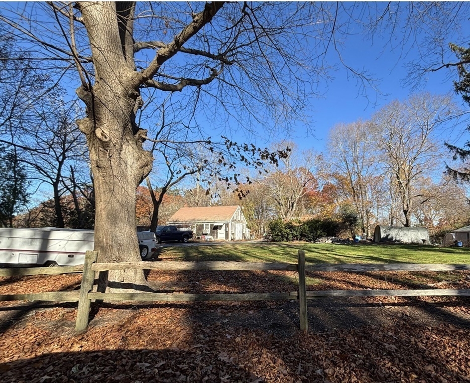 a view of outdoor space with garden