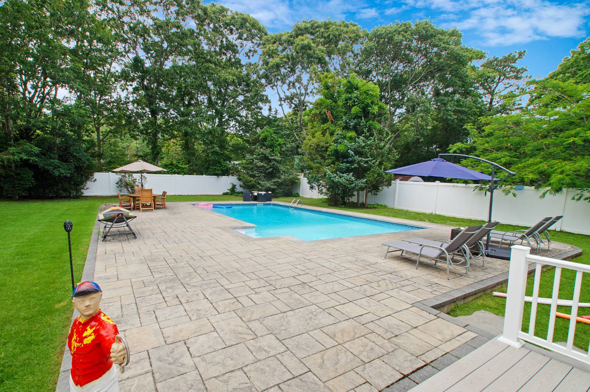 16 Norbury Road Hampton Bays, NY 11946 - Photo 19 of 32 swimming pool view with a seating space