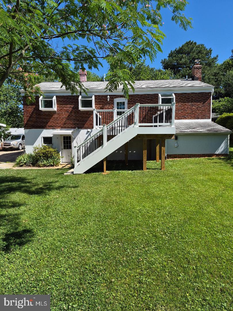 4812 Topping Road Rockville, MD 20852 - Photo 21 of 22 Back of House with Storage Shed under the Deck