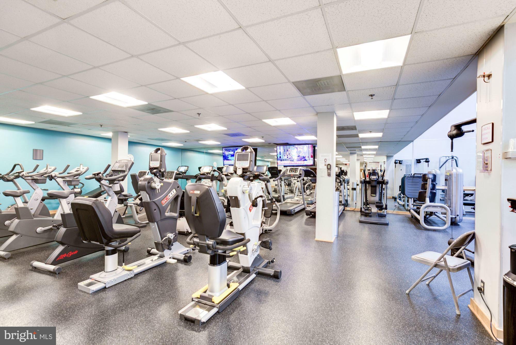 5630 Wisconsin Avenue, Unit 903 Chevy Chase, MD 20815 - Photo 42 of 50 a view of a room with gym equipment