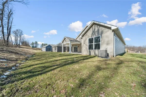 a view of a house with a large windows