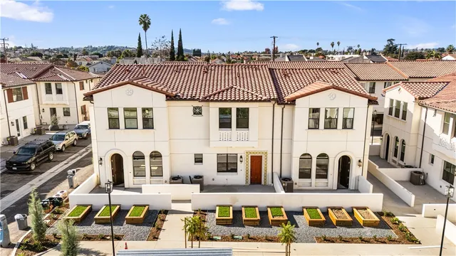 a view of a city with tall buildings