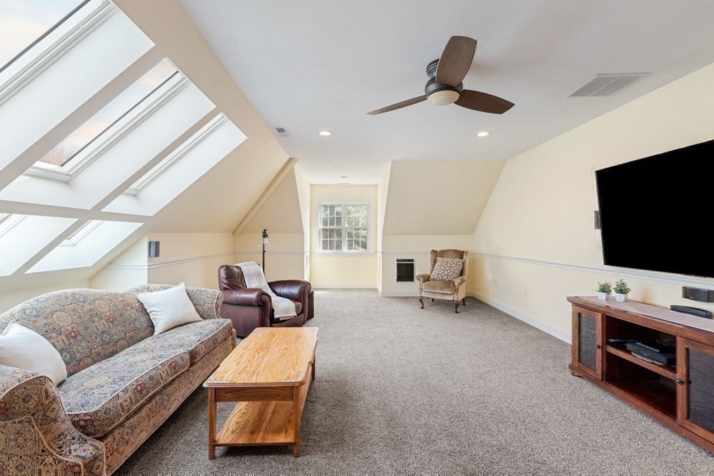 5 Rolling Meadow Drive Millis, MA 02054 - Photo 35 of 42 a living room with furniture and a flat screen tv