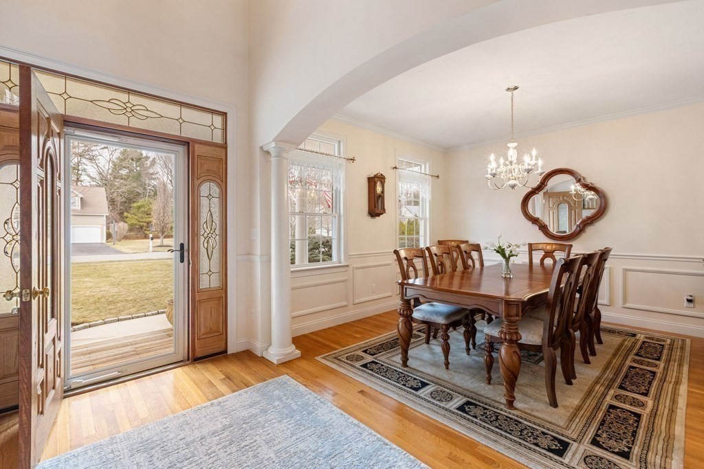5 Rolling Meadow Drive Millis, MA 02054 - Photo 8 of 42 a view of a dining room with furniture window and wooden floor