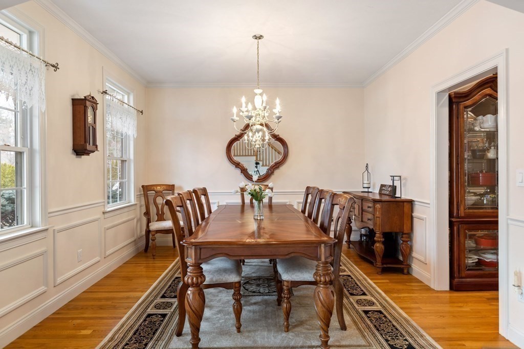 5 Rolling Meadow Drive Millis, MA 02054 - Photo 9 of 42 a view of a dining room with furniture window and wooden floor