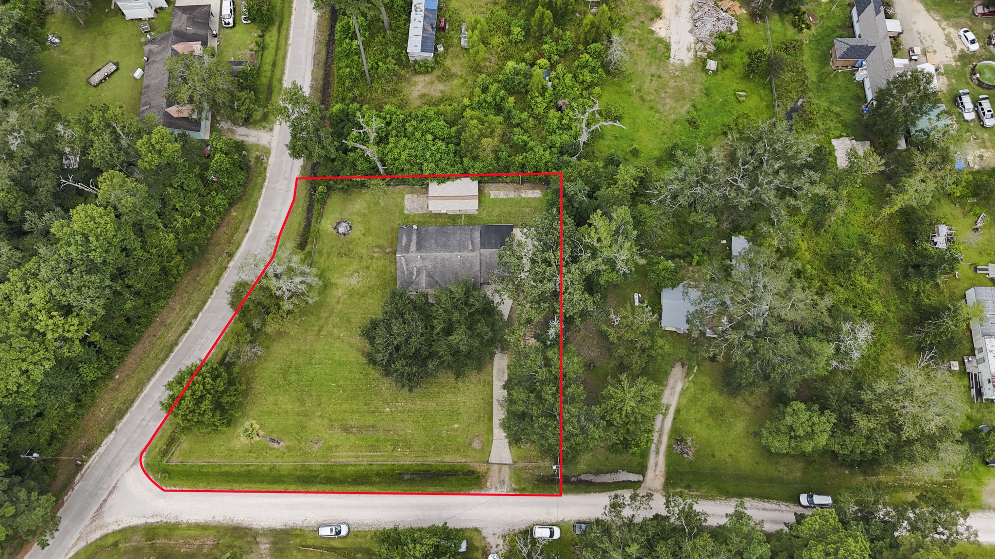 140 Friar Tuck Road Shepherd, TX 77371 - Photo 2 of 36 a view of a yard