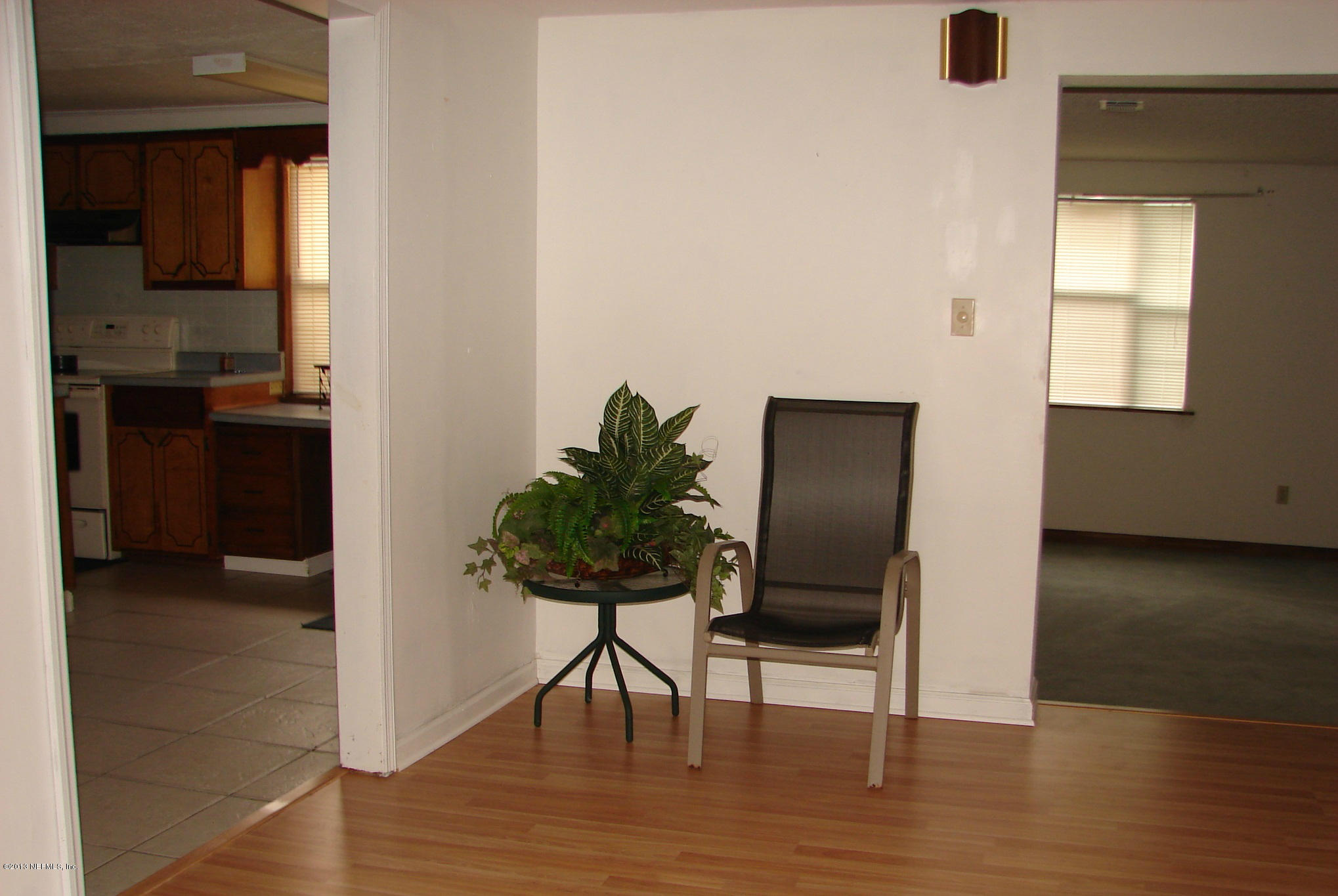 dining to kitchen and living