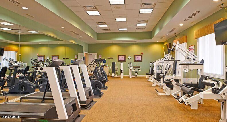3301 South Goldfield Road, Unit 4086 Apache Junction, AZ 85119 - Photo 37 of 41 a view of a room with gym equipment