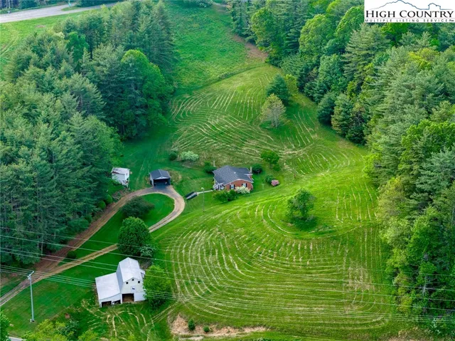 a lush green field with lots of green space