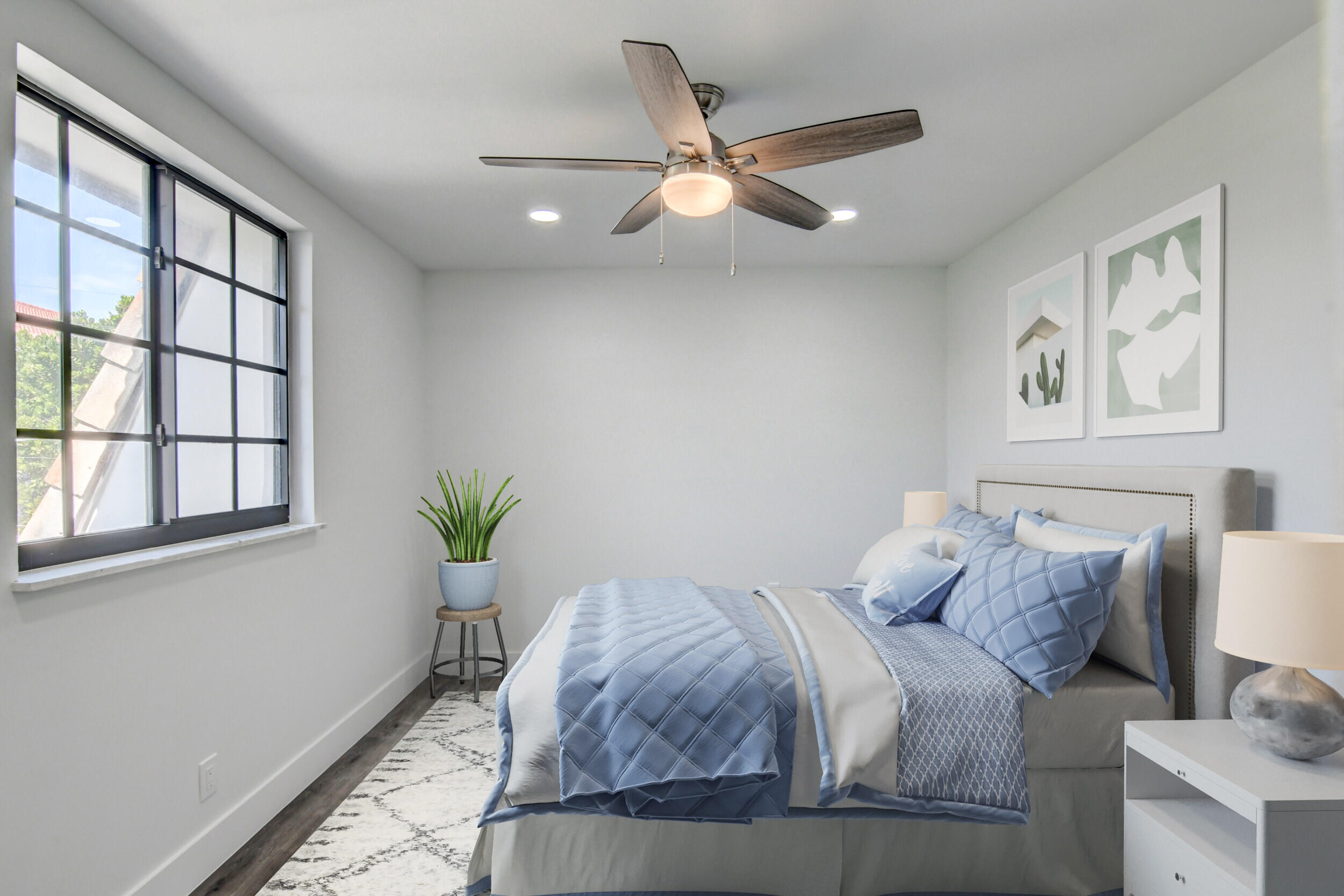 5720 Old Ocean Boulevard, Unit 4W Ocean Ridge, FL 33435 - Photo 33 of 46 a bed sitting in a bedroom next to a window