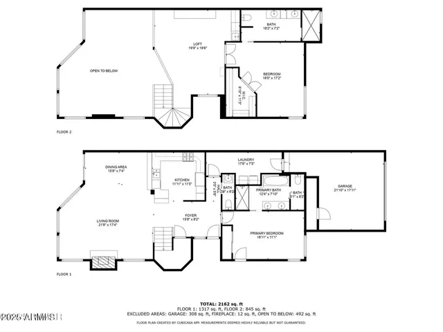 a view of a sky from a balcony