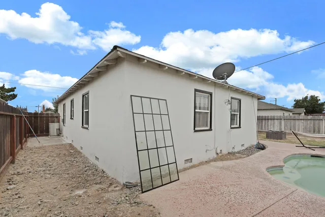 a backyard of a house