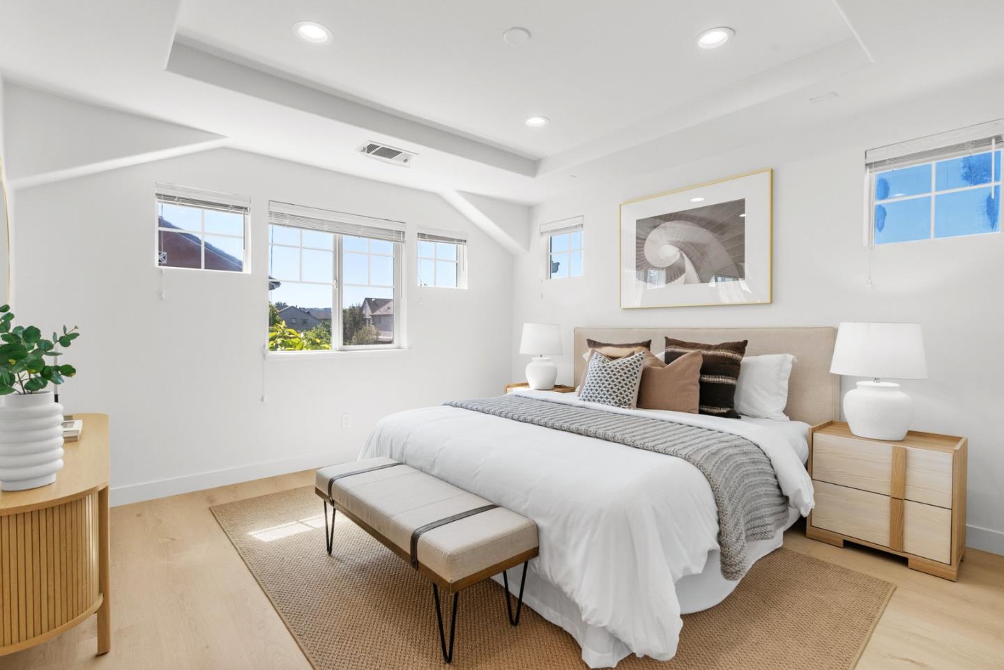 4337 Watson Circle Santa Clara, CA 95054 - Photo 26 of 55 a spacious bedroom with a bed and a couch