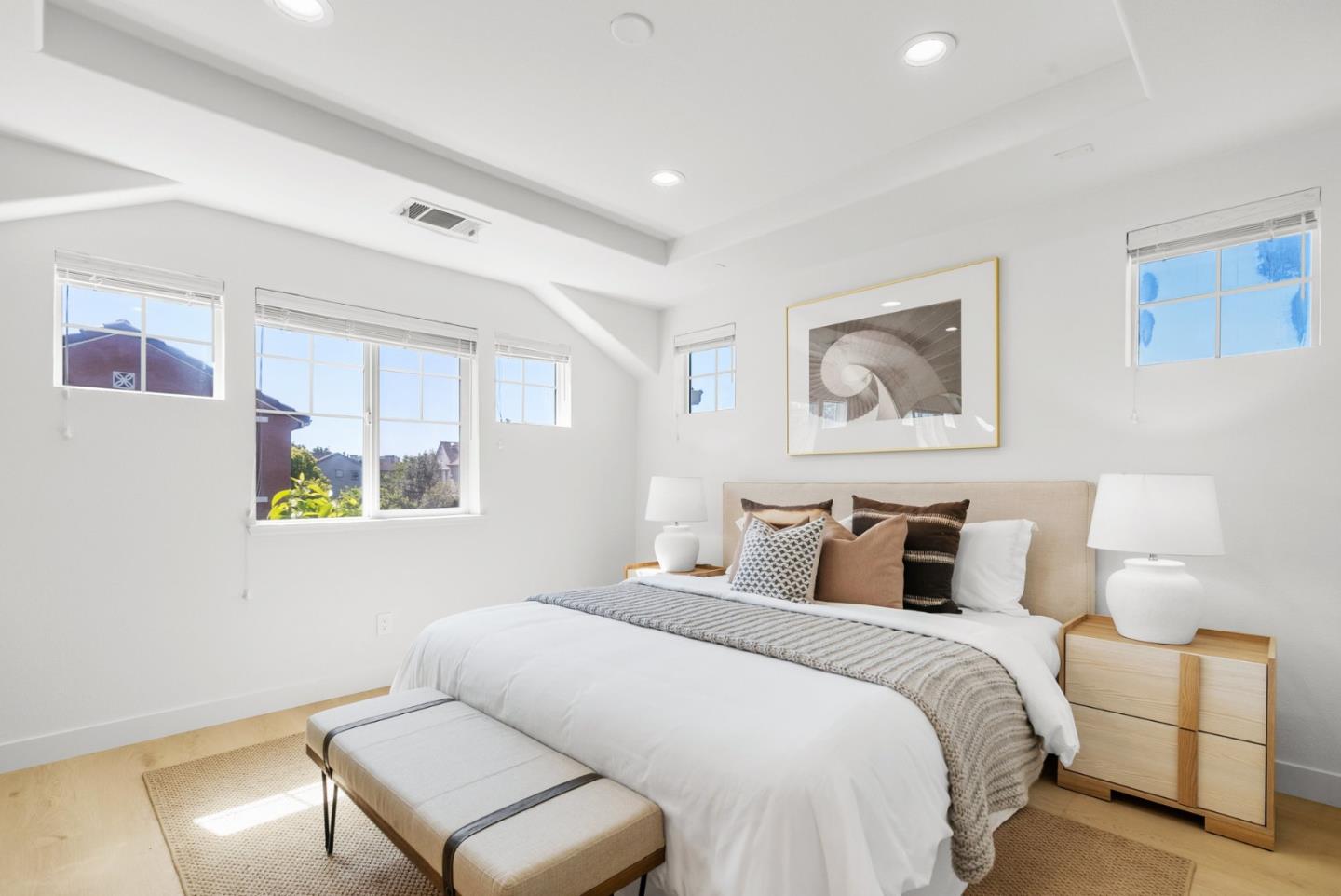 4337 Watson Circle Santa Clara, CA 95054 - Photo 27 of 55 a bedroom with a bed and a painting on the wall