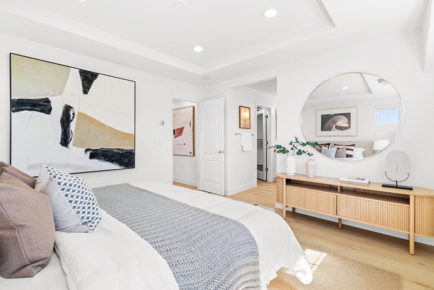 4337 Watson Circle Santa Clara, CA 95054 - Photo 29 of 55 a bedroom with a large bed and a large closet