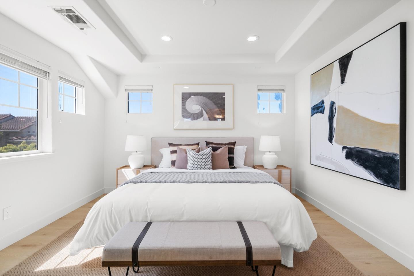 4337 Watson Circle Santa Clara, CA 95054 - Photo 31 of 55 a bedroom with a bed and a painting on the wall